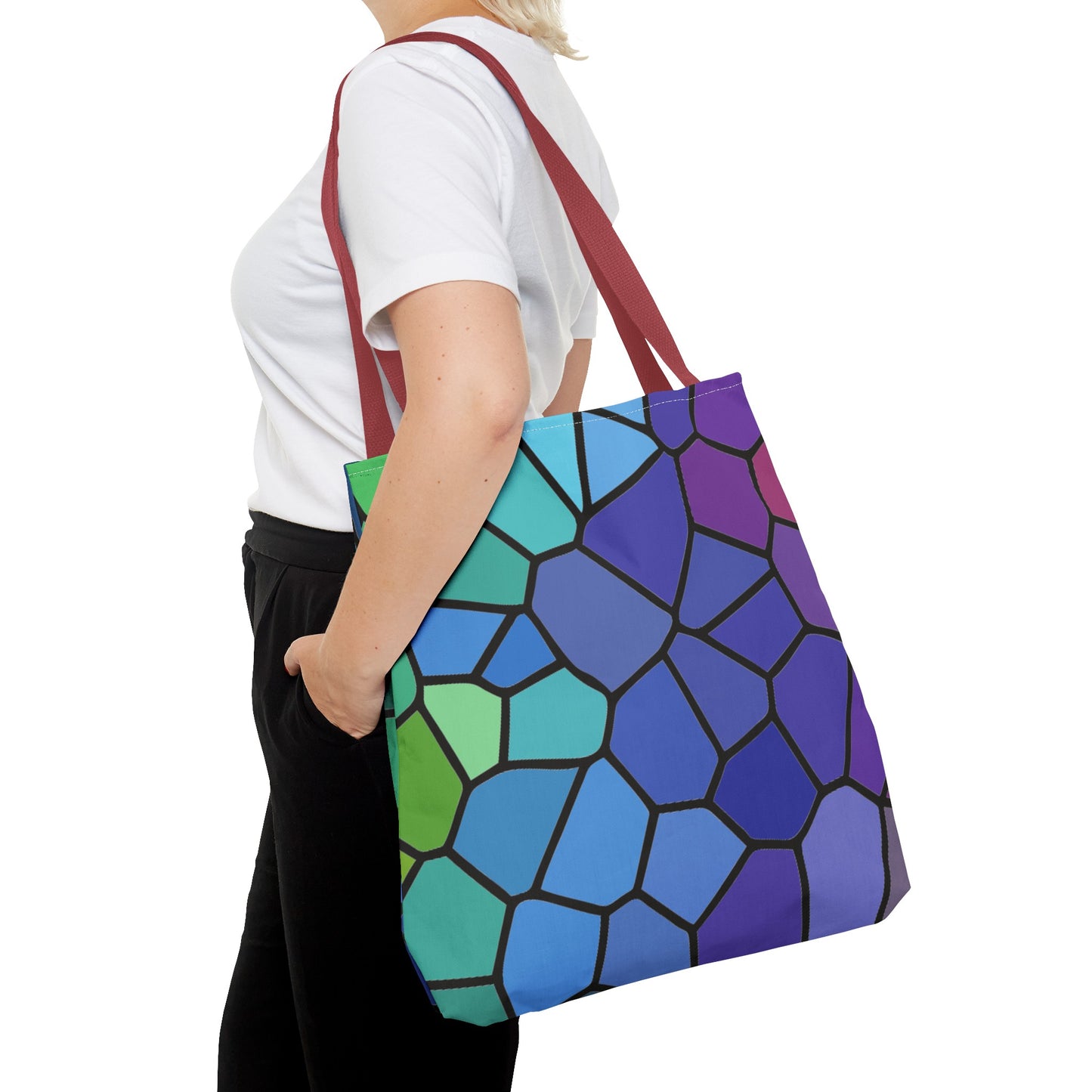 Dark Stained Glass Tote Bag