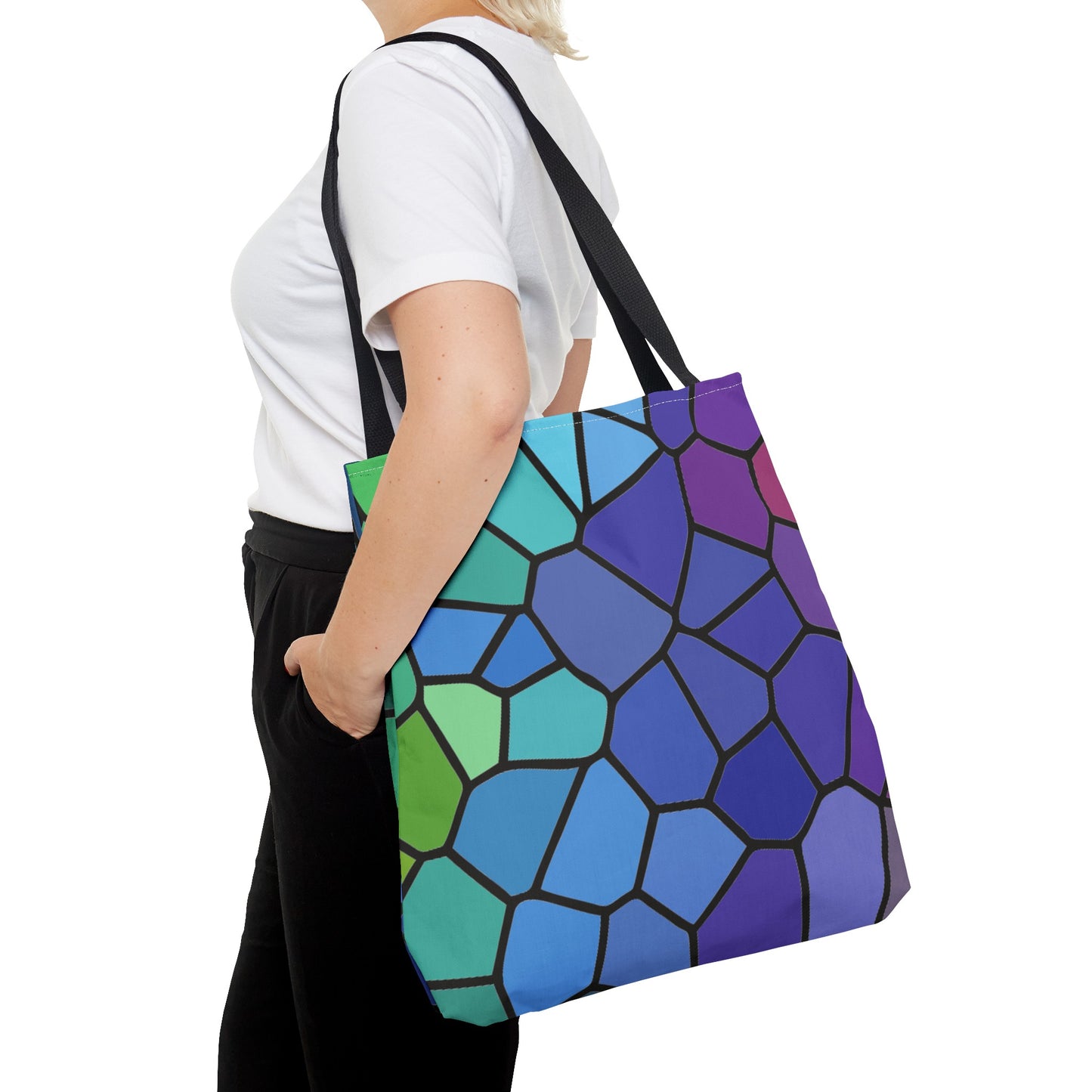 Dark Stained Glass Tote Bag