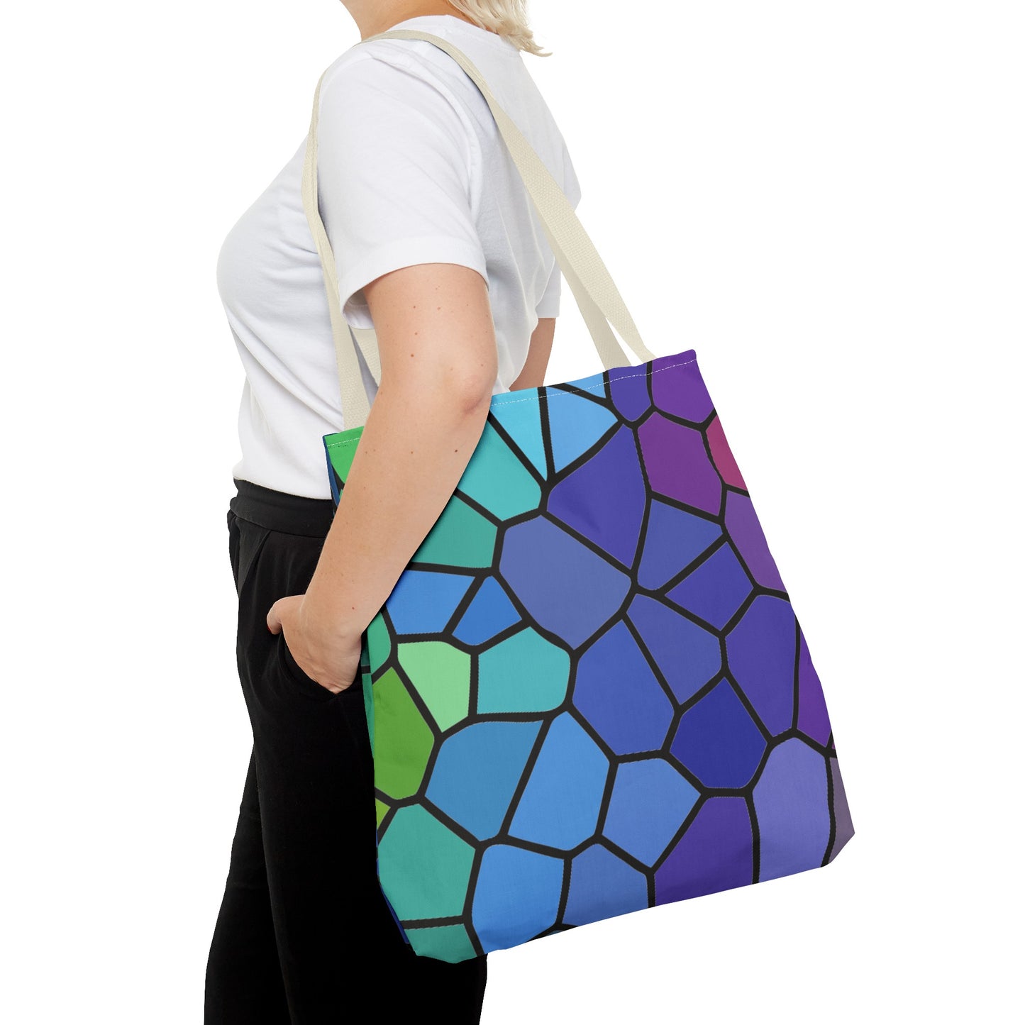 Dark Stained Glass Tote Bag