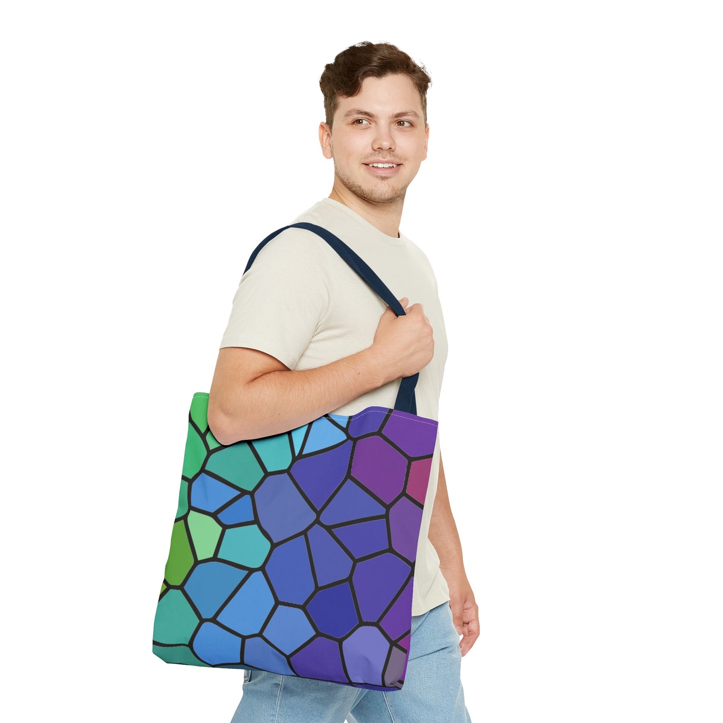 Dark Stained Glass Tote Bag