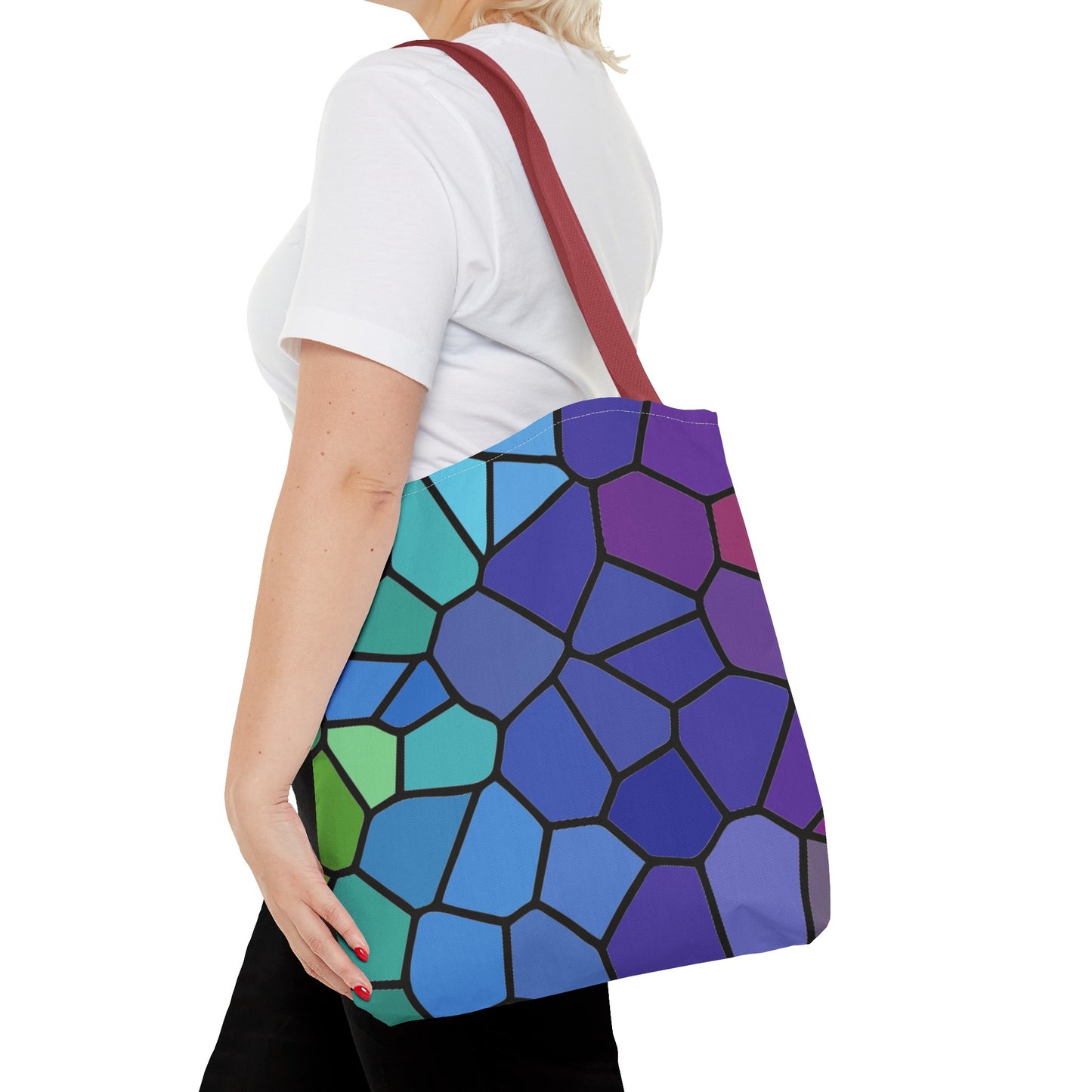 Dark Stained Glass Tote Bag