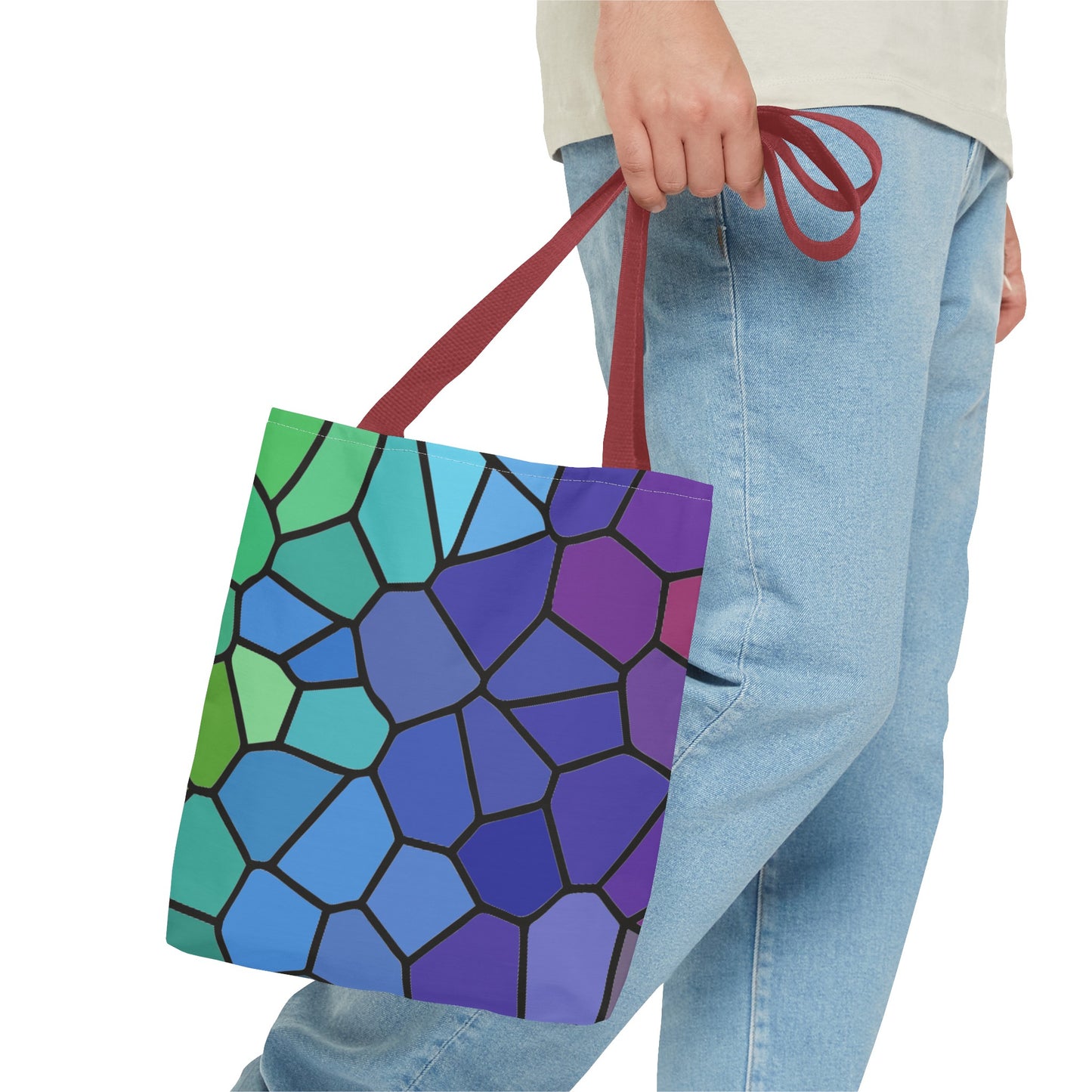 Dark Stained Glass Tote Bag