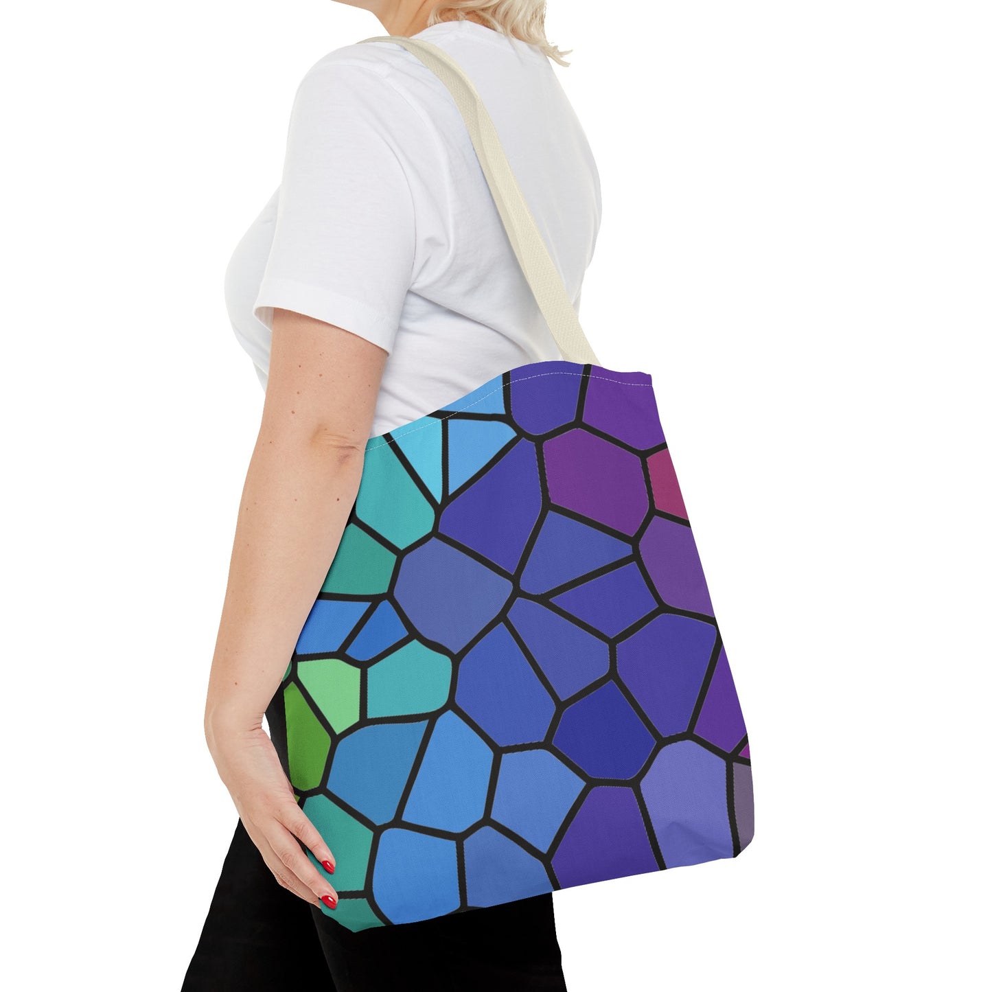 Dark Stained Glass Tote Bag