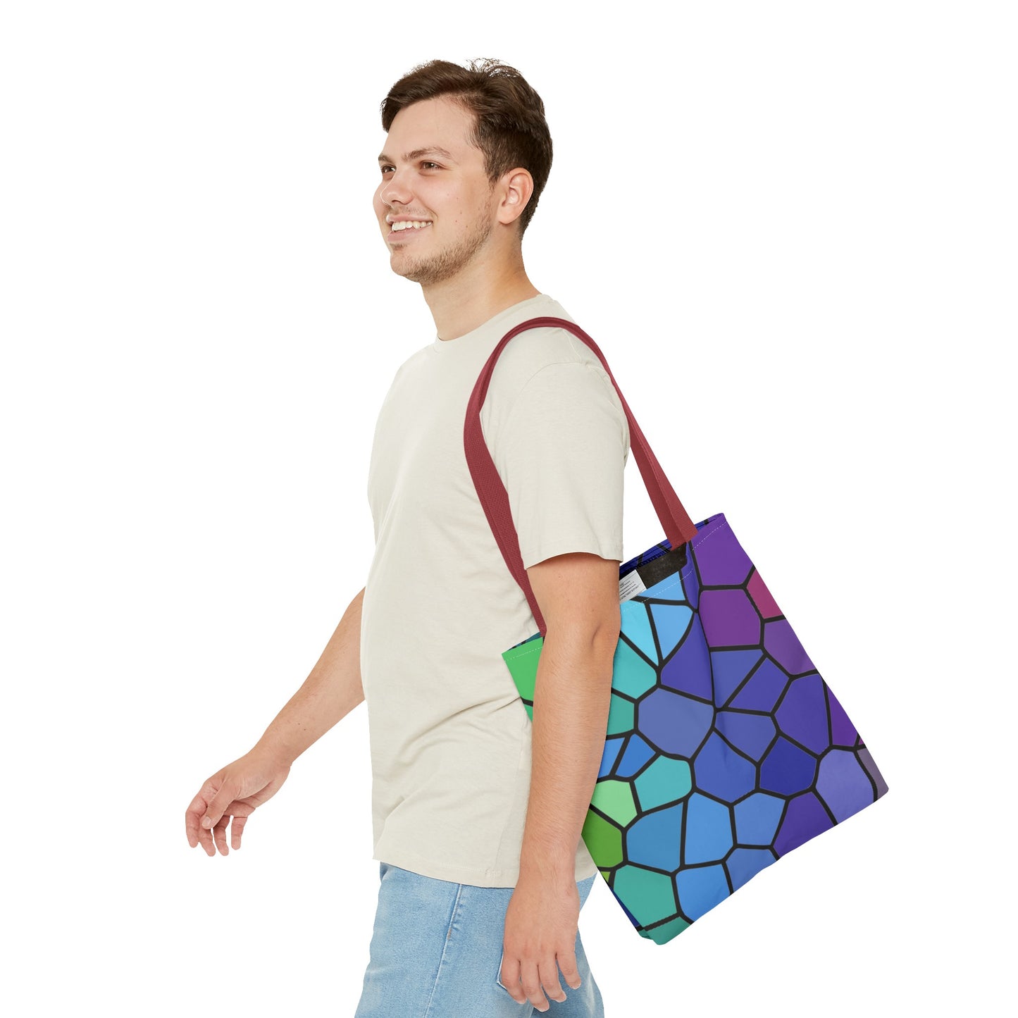 Dark Stained Glass Tote Bag