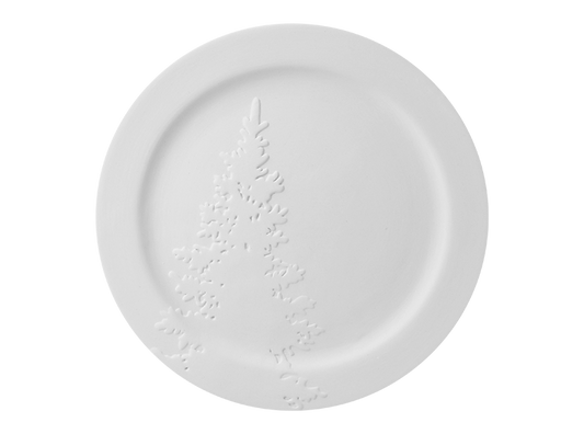 Rim Christmas Tree Plate