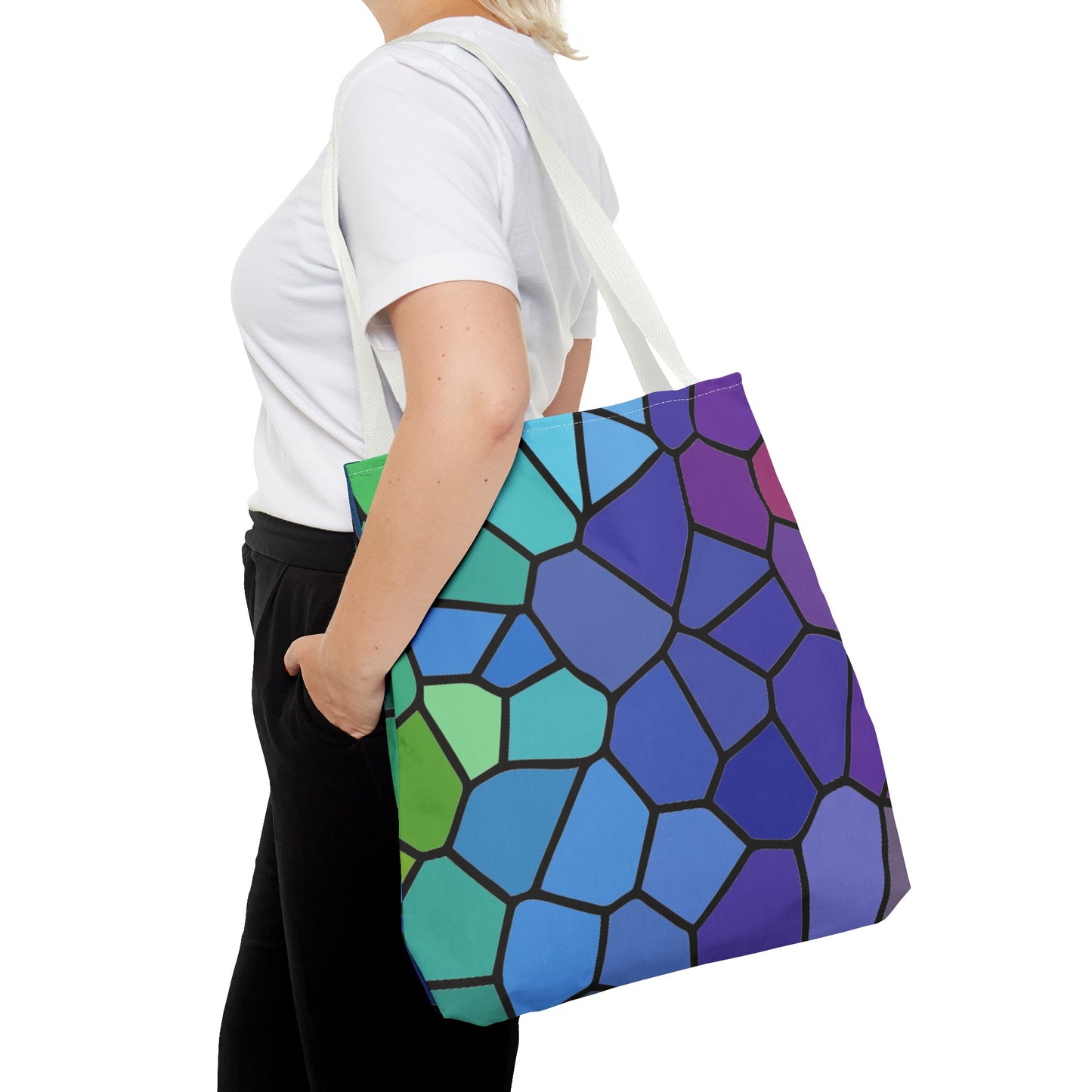 Dark Stained Glass Tote Bag