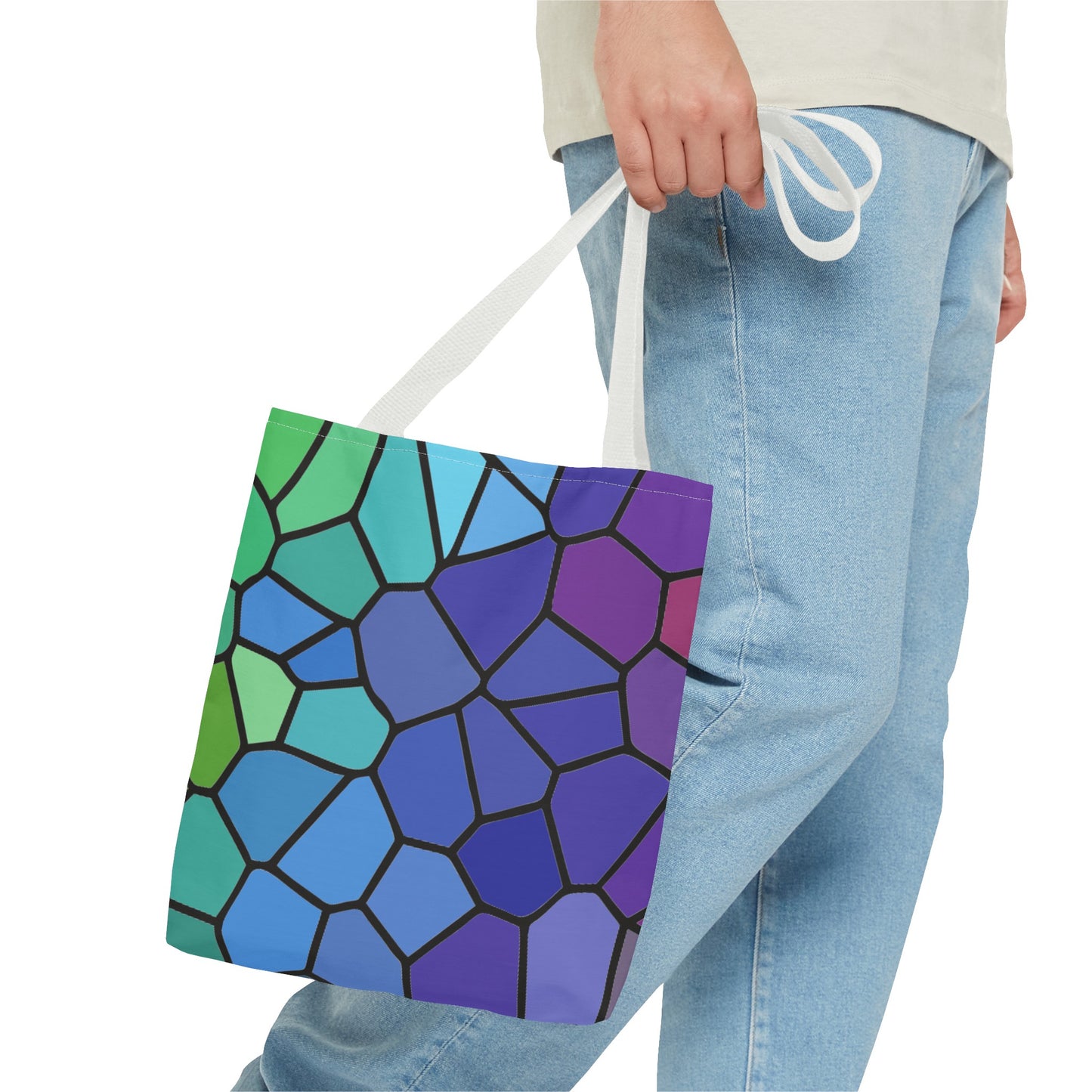 Dark Stained Glass Tote Bag