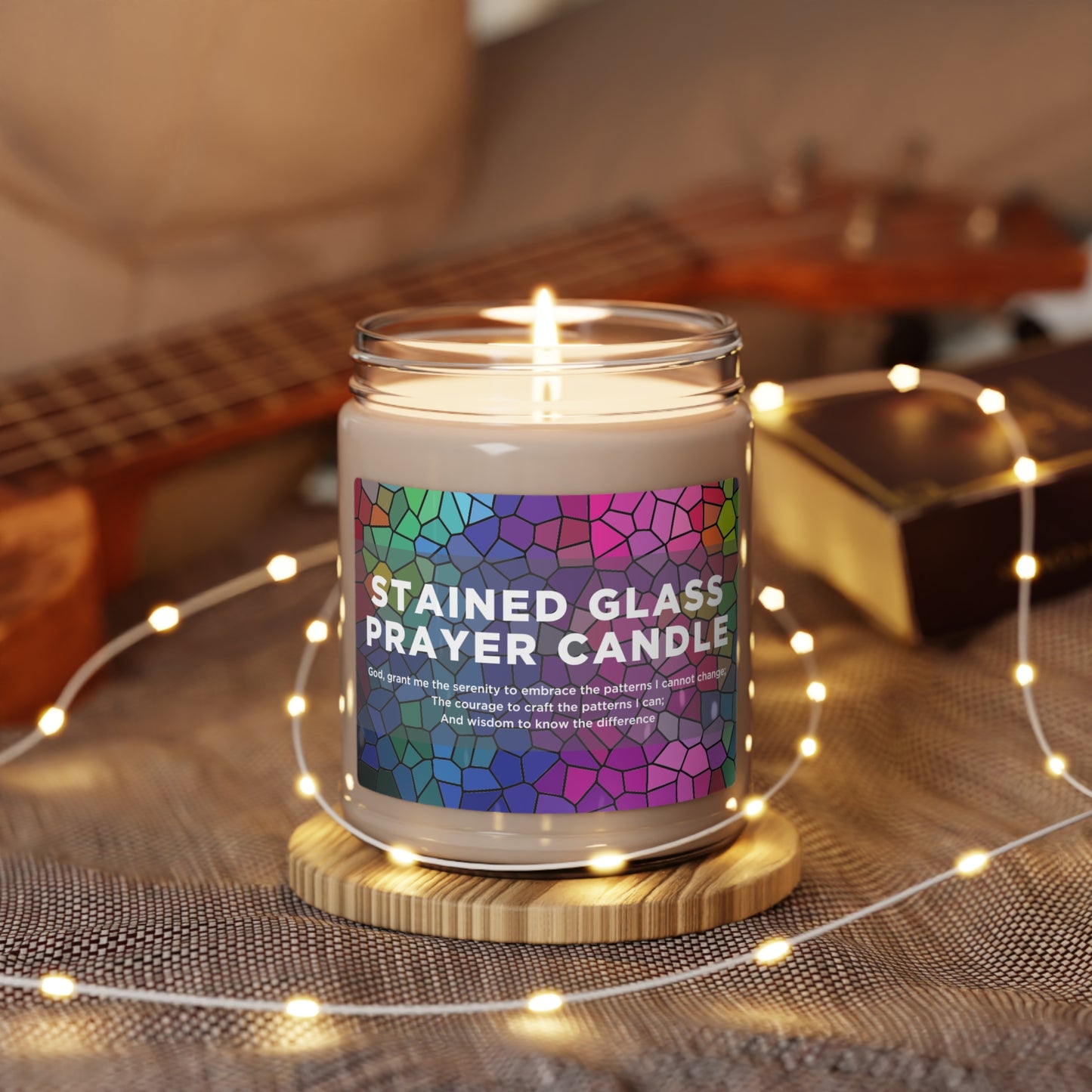 Stained Glass Prayer Candle