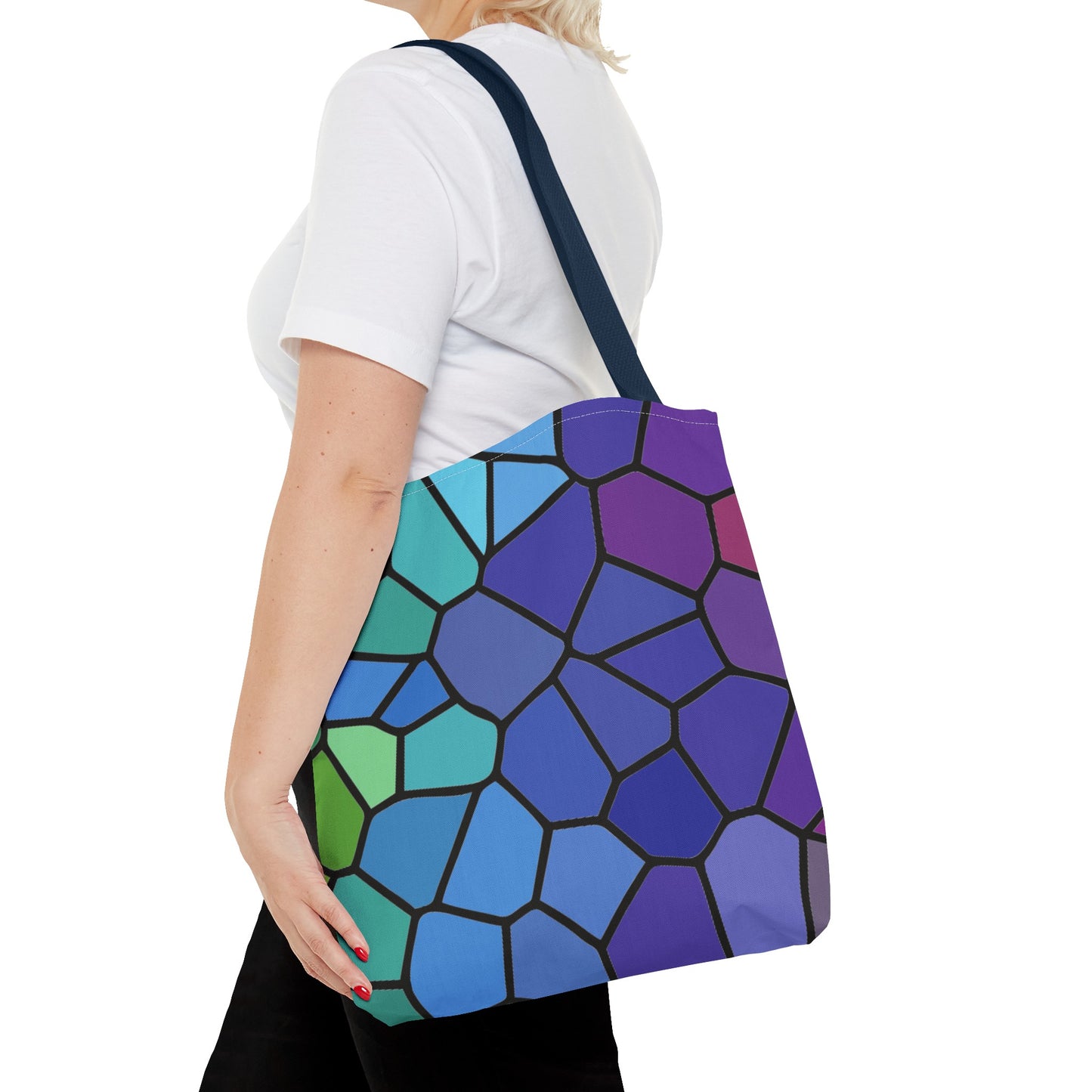 Dark Stained Glass Tote Bag