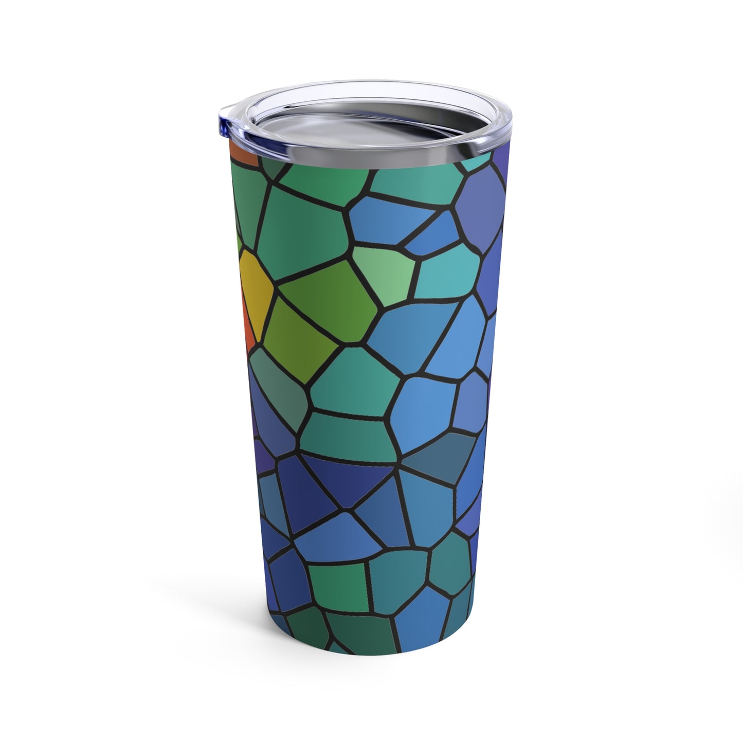 Dark Stained Glass Tumbler 20oz