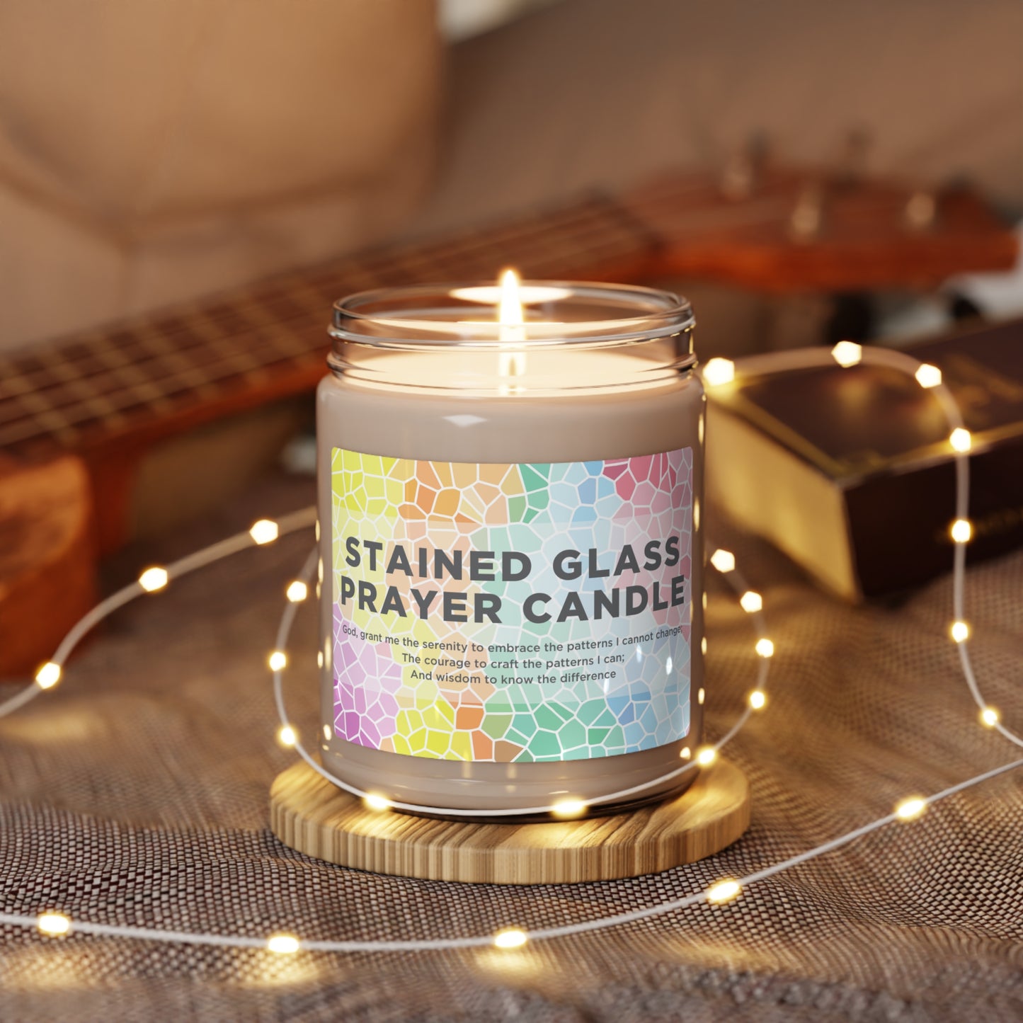 Stained Glass Prayer Candle