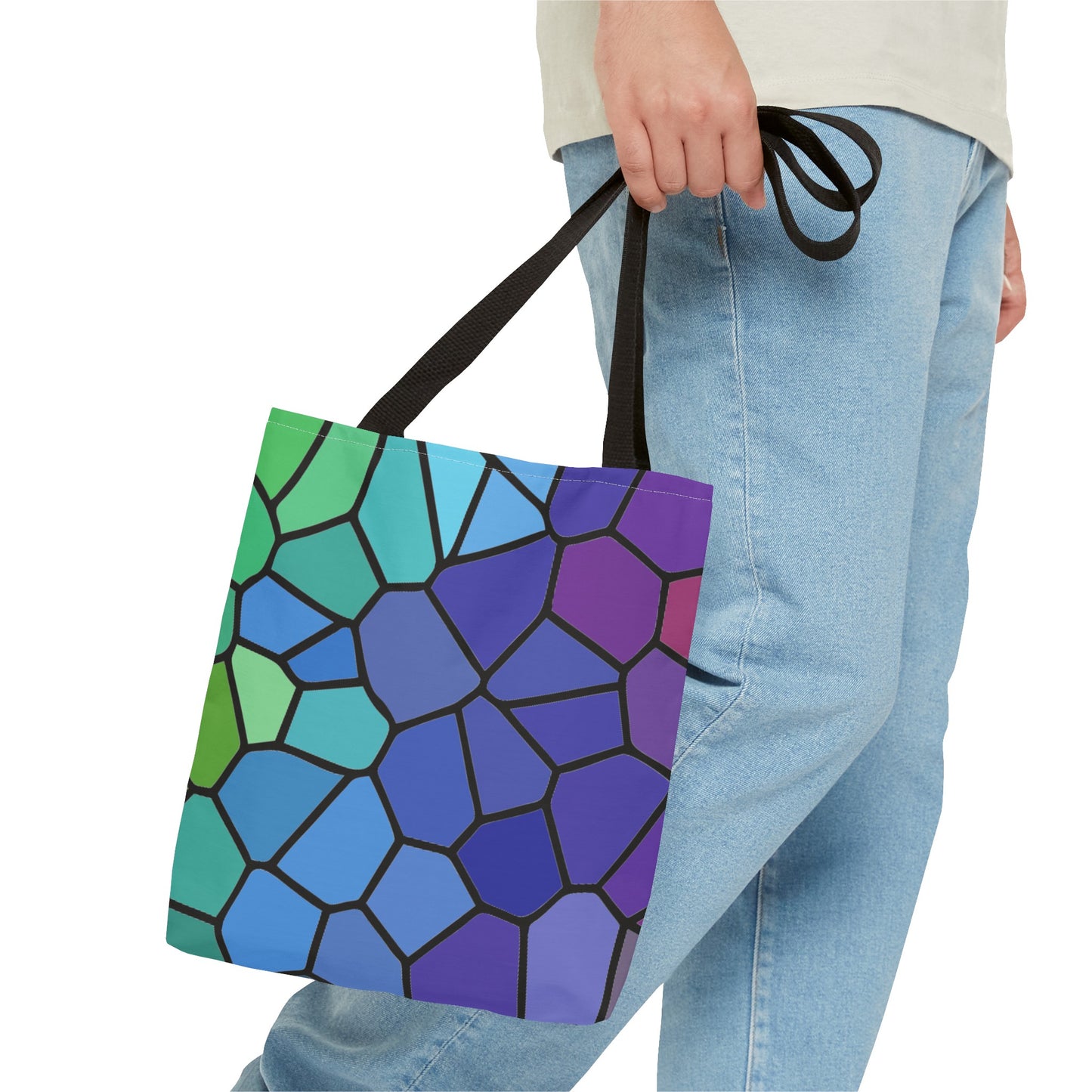 Dark Stained Glass Tote Bag