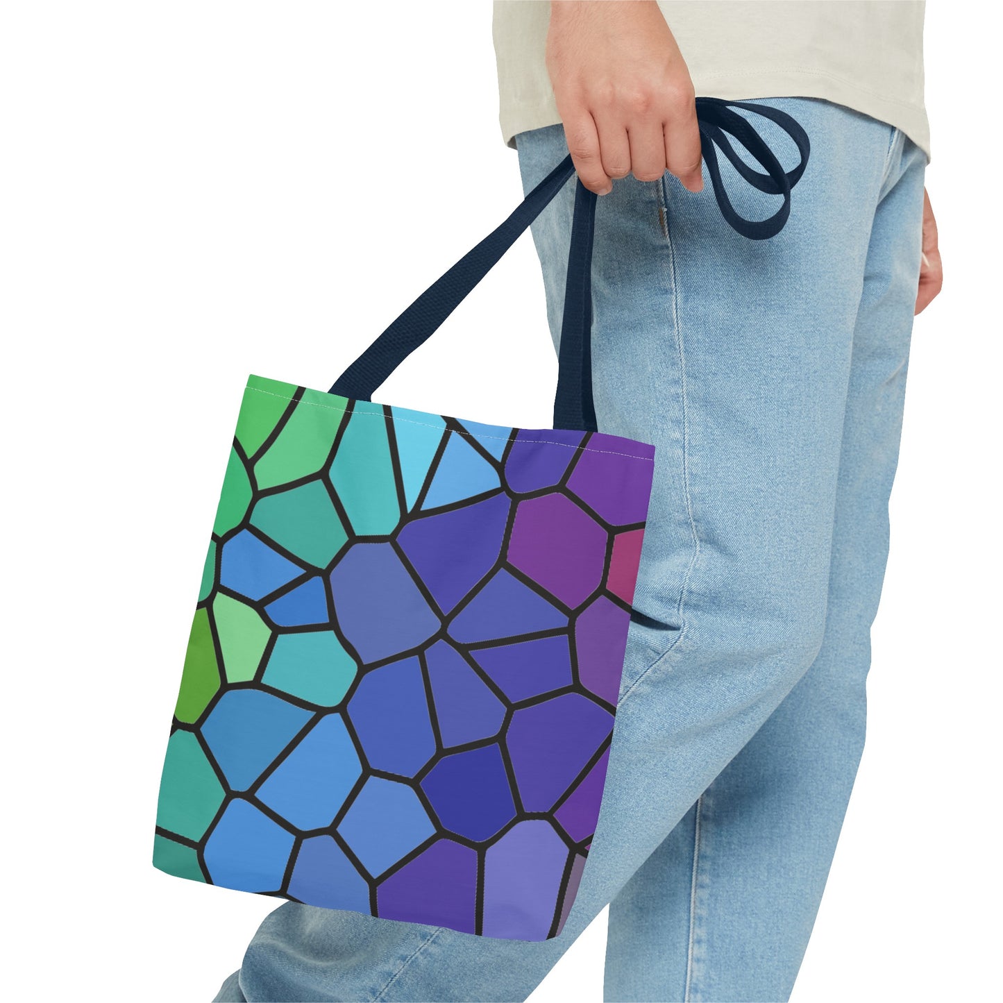 Dark Stained Glass Tote Bag