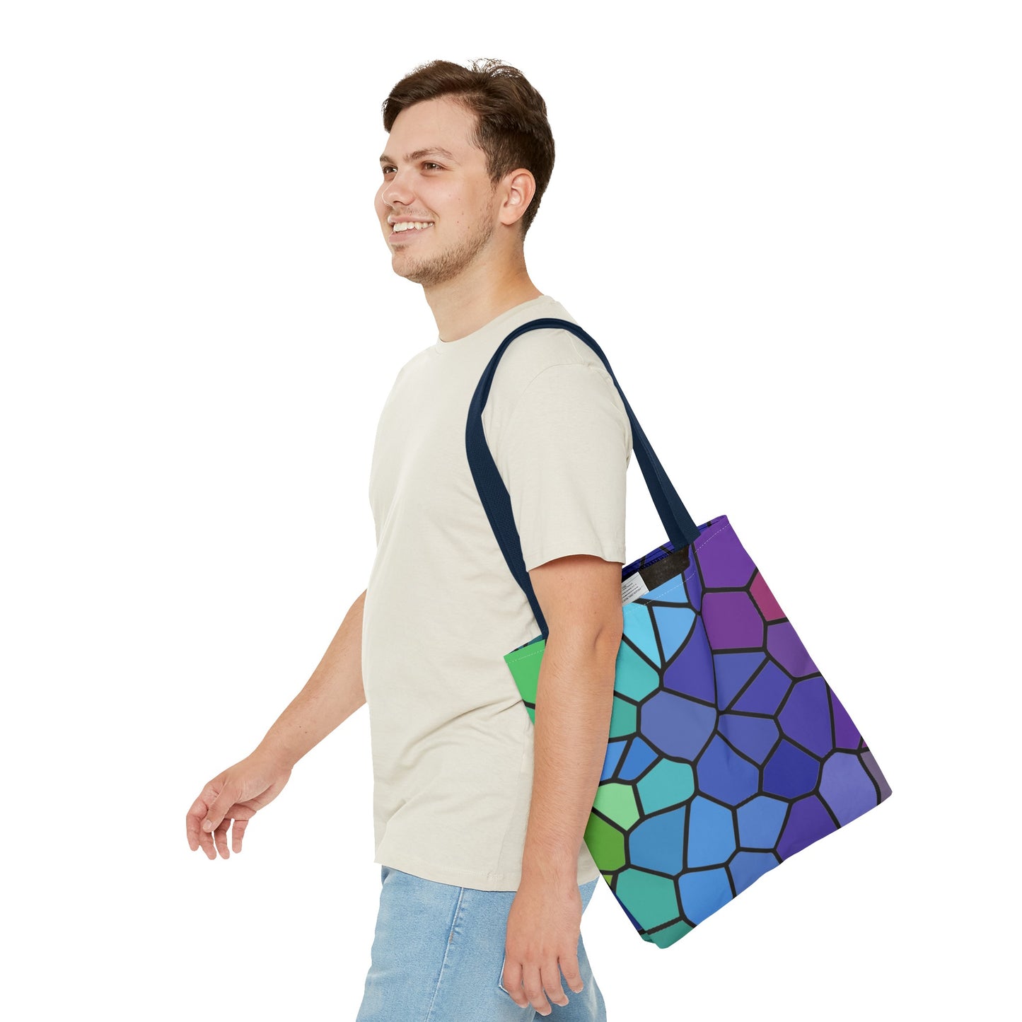 Dark Stained Glass Tote Bag