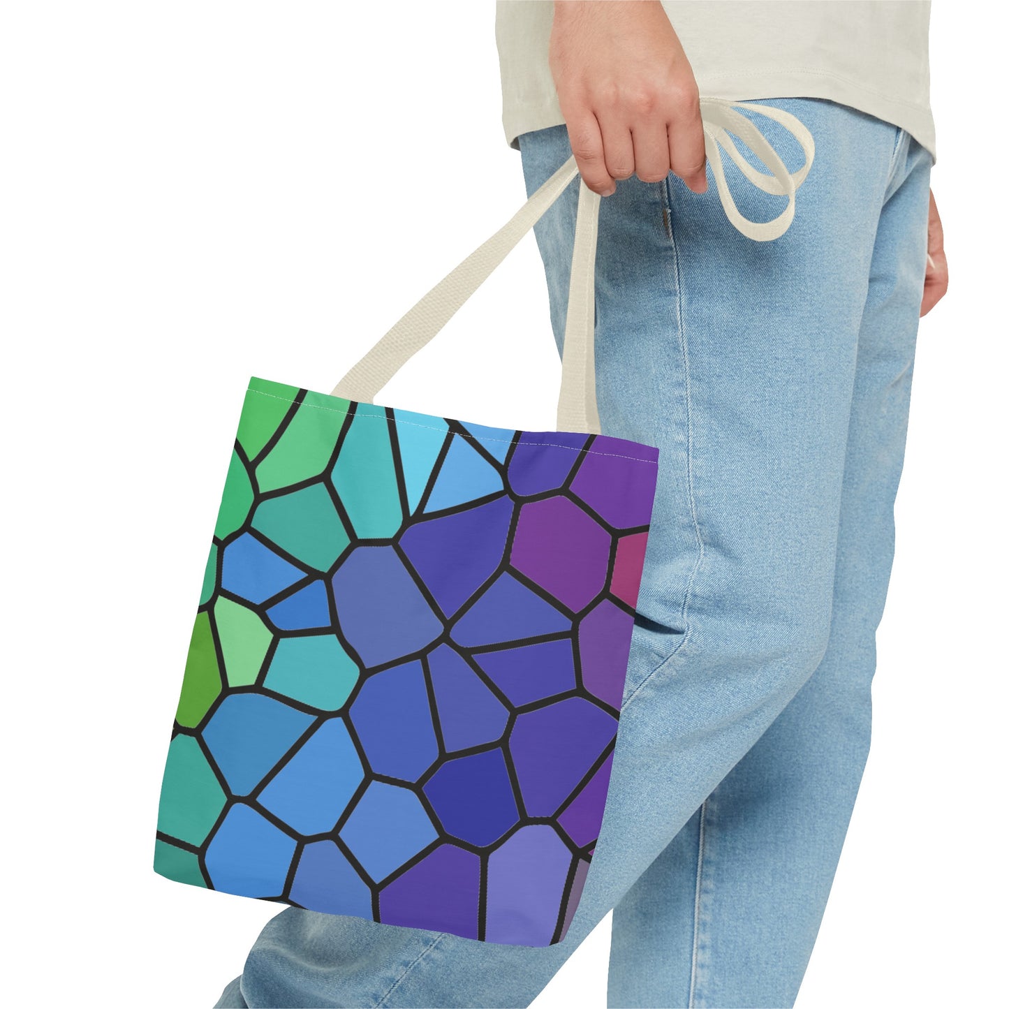 Dark Stained Glass Tote Bag