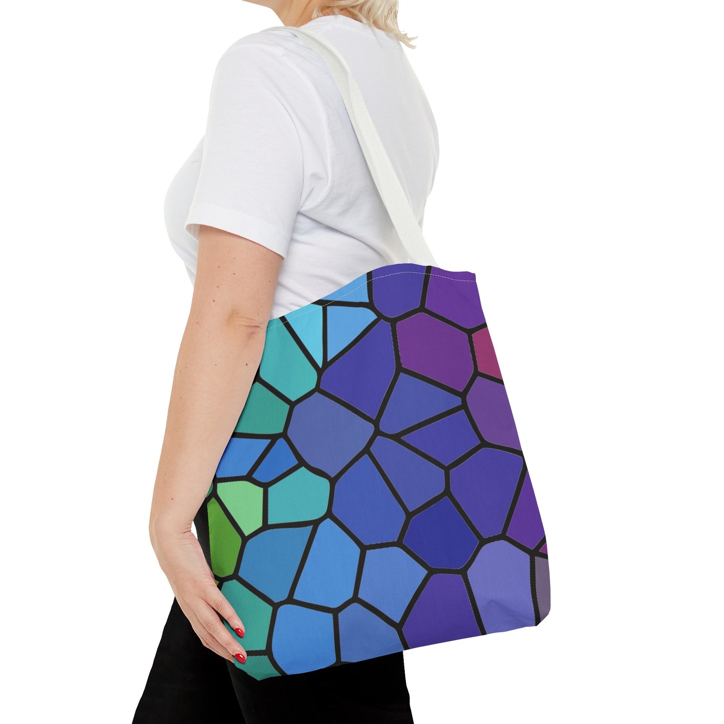 Dark Stained Glass Tote Bag