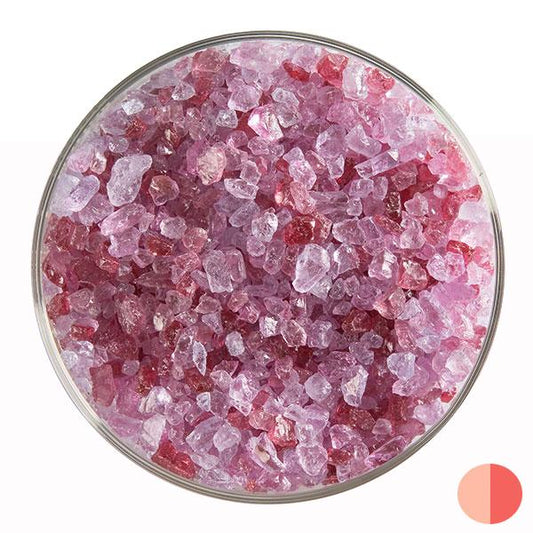 Cranberry Pink, Transparent, Frit