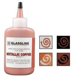 Glassline Metallic Copper, 2 oz.