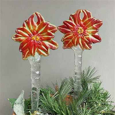 Poinsettia Ornaments/Stakes (CPI LF216)