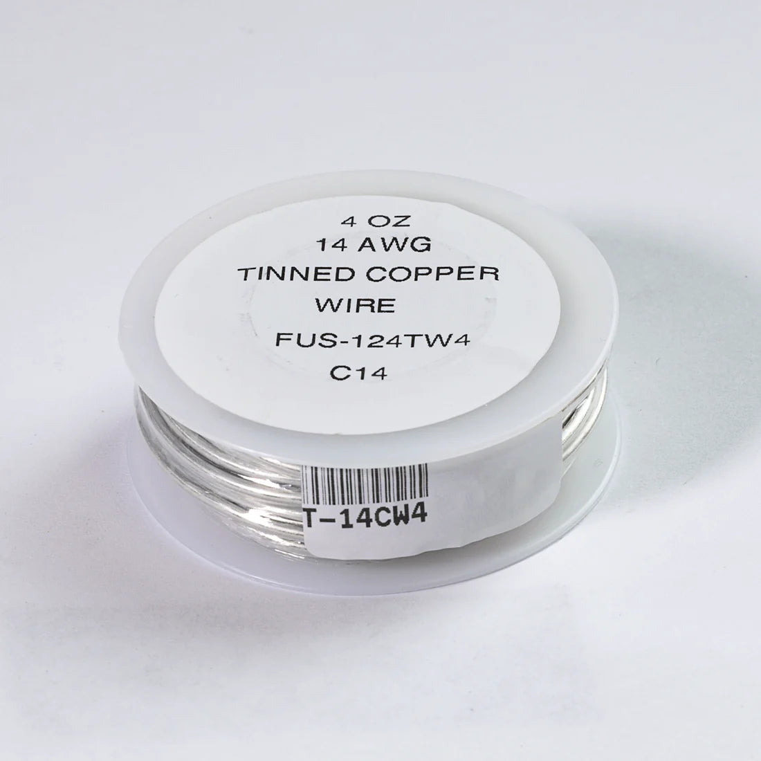 Tinned Copper Wire - 14 Gauge. 4 oz.