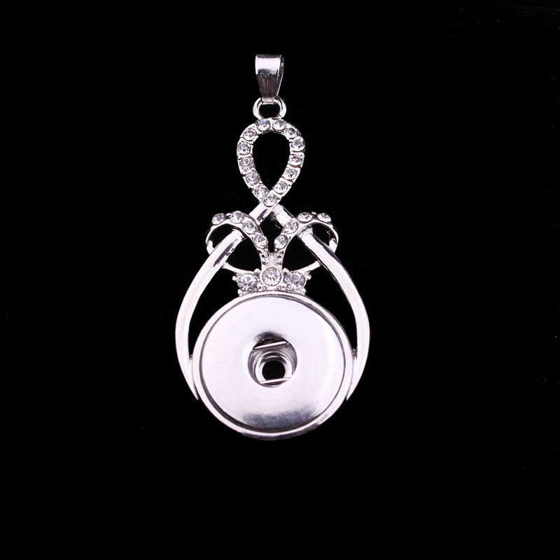 Pendant – Oval w/Rhinestones