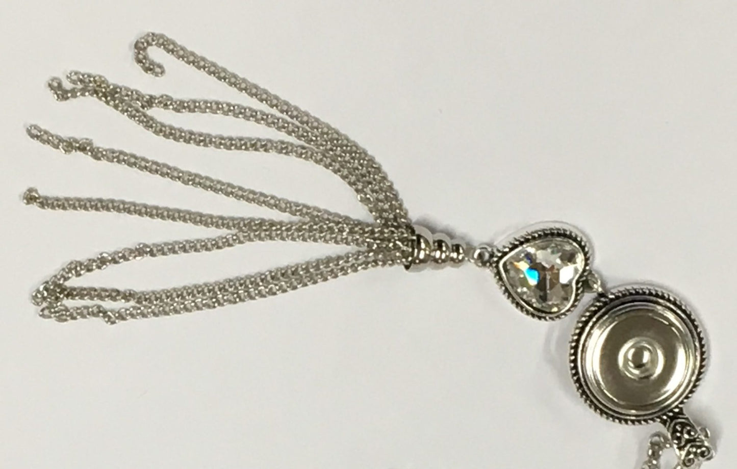 Necklace – Crystal Heart w/Rhinestones