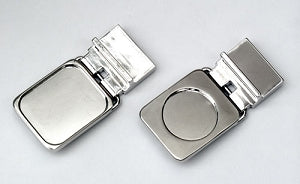 Nickel-Plated Small Square Belt Buckle